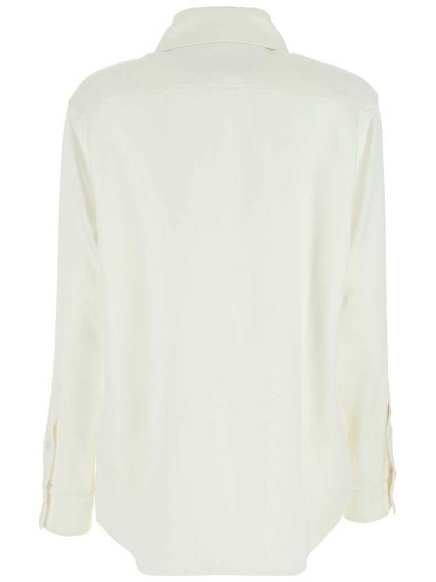 Silk Twill Shirt Ivory - BOTTEGA VENETA - BALAAN 3