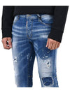 Disaddem Blue Washed City Biker Jeans S74LB0321 - DSQUARED2 - BALAAN 3