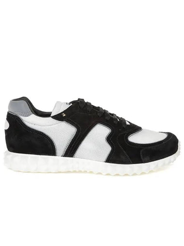 Men's Rockstud Soul Low Top Sneakers Black - VALENTINO - BALAAN 1