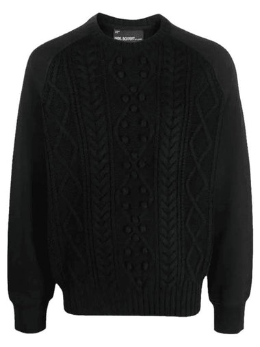 Hybrid Knit Top Black - NEIL BARRETT - BALAAN 1