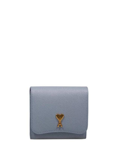 De Coeur Compact Half Wallet Clay Blue - AMI - BALAAN 1