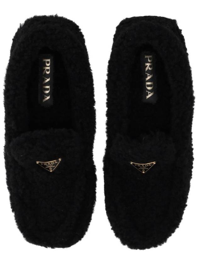 Shearling Driving Shoes Black - PRADA - BALAAN 6