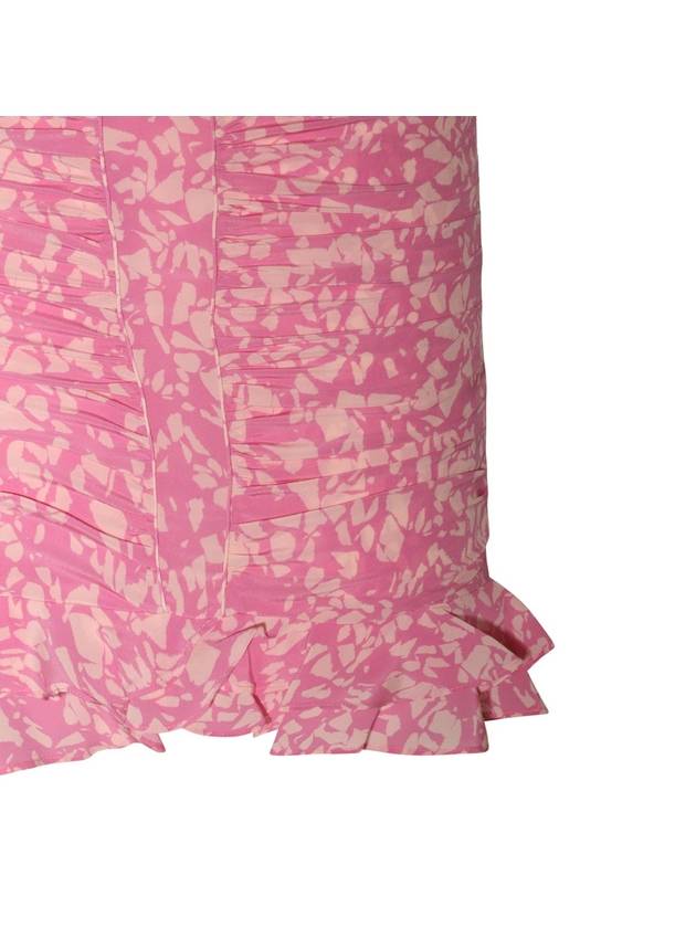 PINK SILK BLEND SKIRT JU0009FAA1J02I40PK - ISABEL MARANT - BALAAN 4