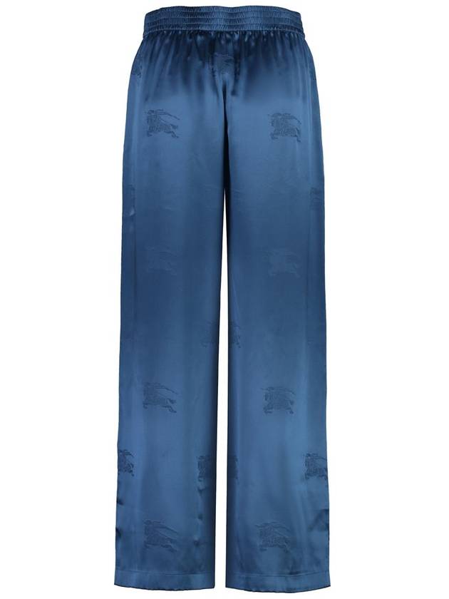 EKD Silk Jacquard Wide Pants Blue - BURBERRY - BALAAN 3