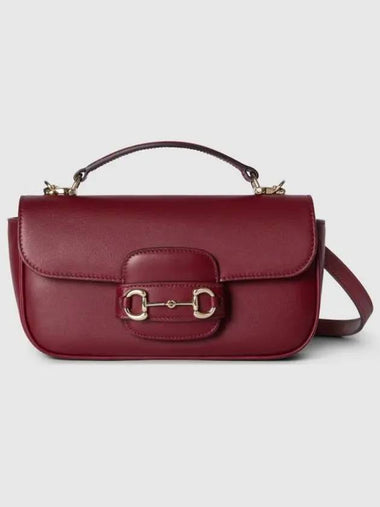 Horsebit 1955 Soft Small Top Handle Bag Rosso Ancora - GUCCI - BALAAN 1