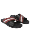 Jabil Logo Striped Slippers Black - BALLY - BALAAN 2