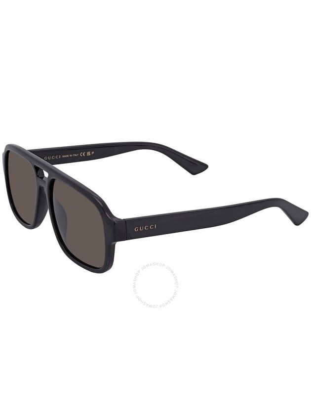 Eyewear Logo Pilot Frame Sunglasses Brown - GUCCI - BALAAN 4