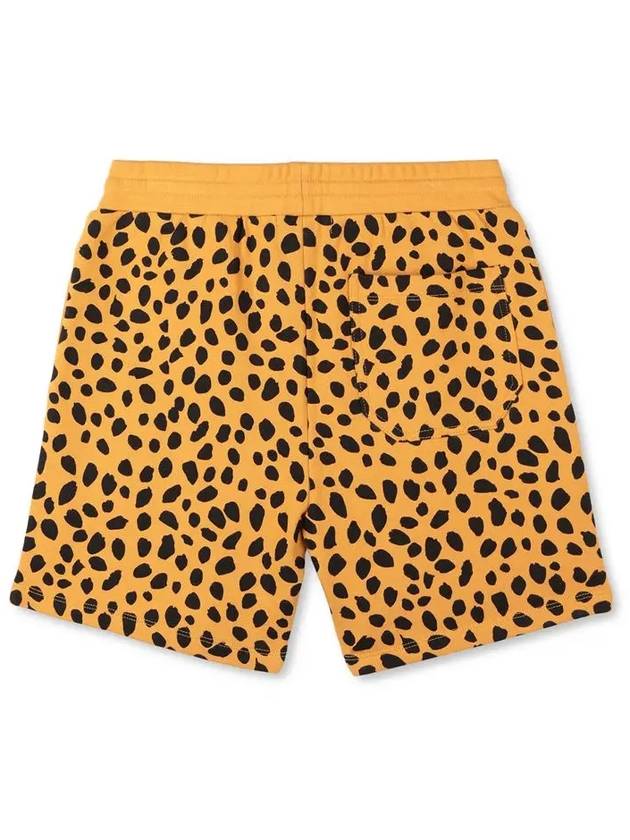 Cheetah Pattern Bermuda Cotton Shorts Yellow - STELLA MCCARTNEY - BALAAN 4