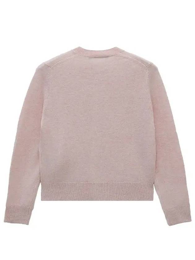 Face Patch Crop Cardigan Pink - ACNE STUDIOS - BALAAN 7