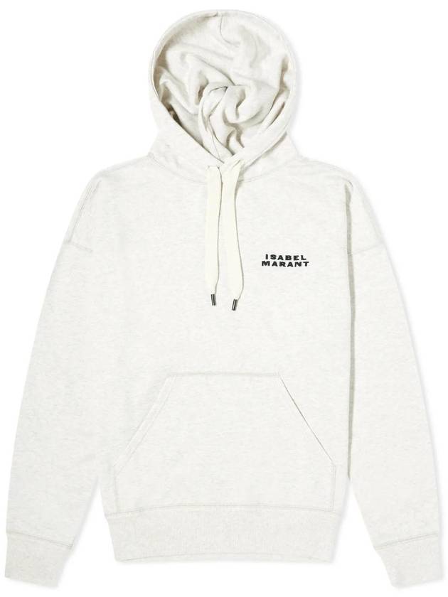 Isabel Marant Scott Logo Hoodie Top Ecru - ISABEL MARANT - BALAAN 1