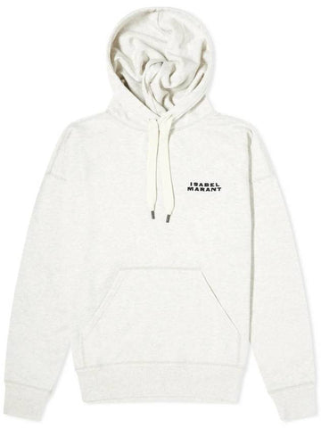 Isabel Marant Scott Logo Hoodie Top Ecru - ISABEL MARANT - BALAAN 1