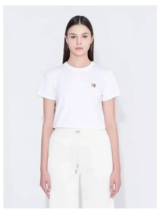 Women s Foxhead Patch Classic T Shirt White Contemporary Domestic Product - MAISON KITSUNE - BALAAN 1