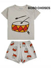 Baby Play the Drum Short Sleeve T Shirt Pants Top and Bottom Set 124AB001 200 - BOBO CHOSES - BALAAN 2