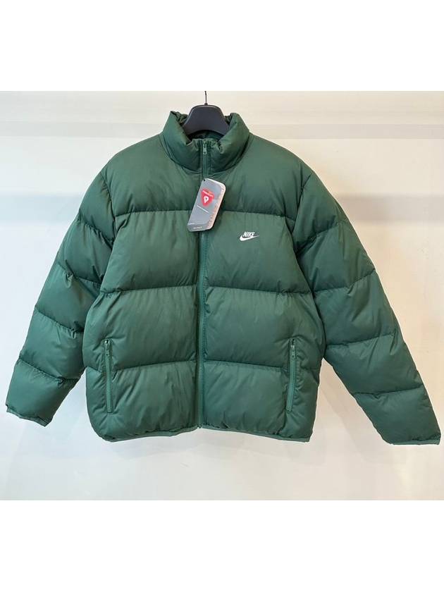 Sportswear Club Puffer Padded Jacket Green - NIKE - BALAAN 2