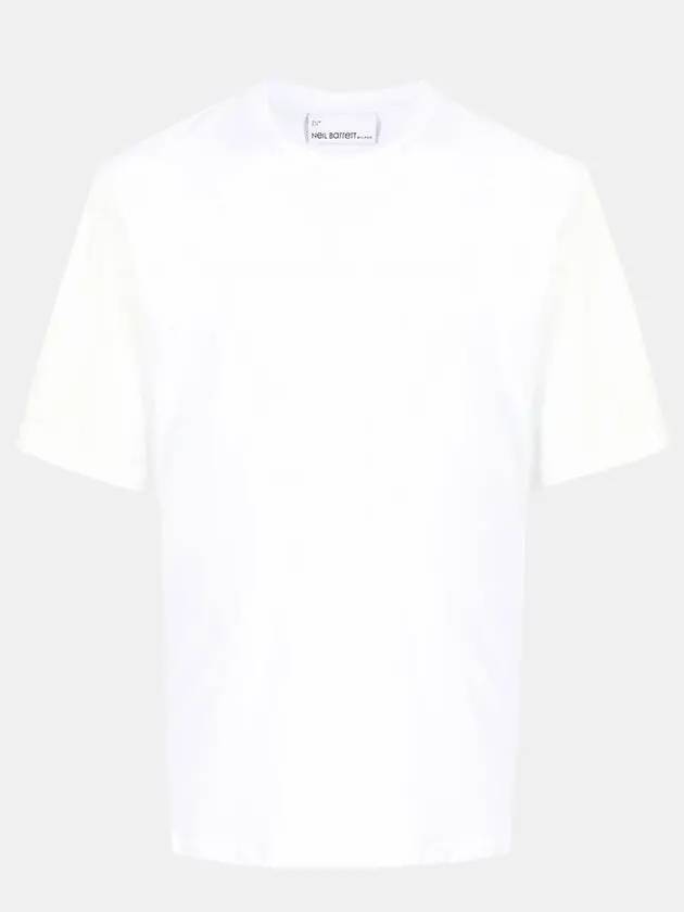 Men's White Cotton TShirt BJT051CS 557S 0303 - NEIL BARRETT - BALAAN 1