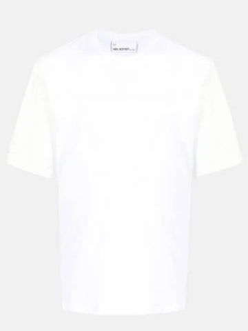 Men's White Cotton TShirt BJT051CS 557S 0303 - NEIL BARRETT - BALAAN 1