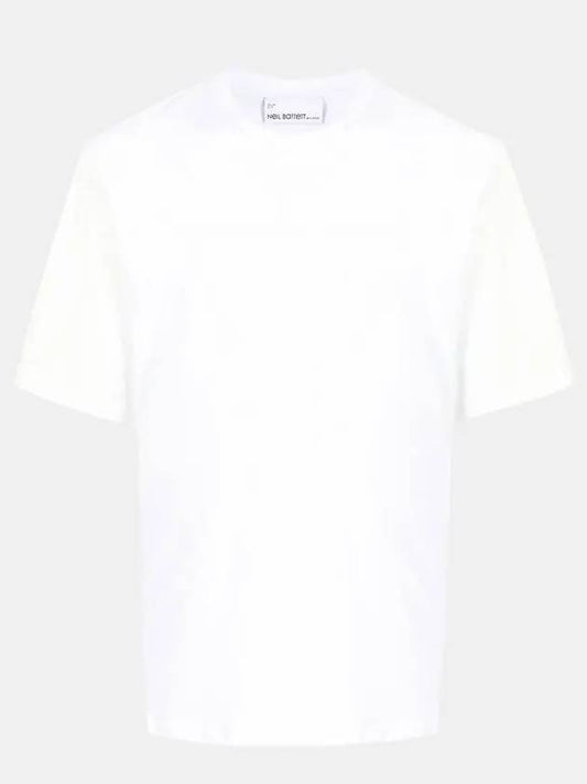 Men's White Cotton TShirt BJT051CS 557S 0303 - NEIL BARRETT - BALAAN 1