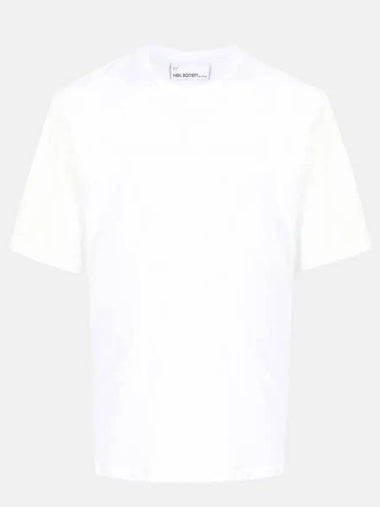 Men s White Cotton T Shirt BJT051CS 557S 0303 - NEIL BARRETT - BALAAN 1