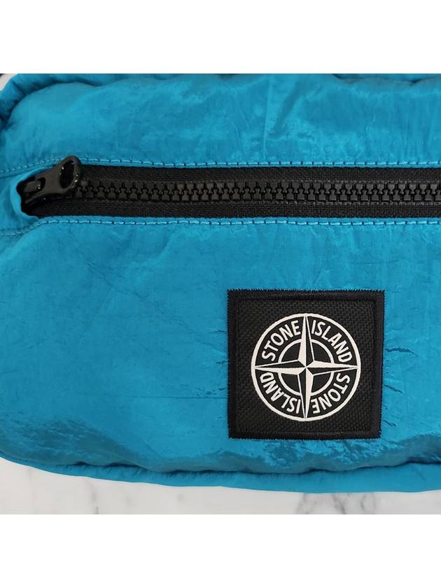 Kids Hip Sack Cross Bag Blue - STONE ISLAND - BALAAN 7