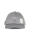 Classic Logo Patch Ball Cap Grey - THOM BROWNE - BALAAN 2