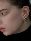 Construction Earrings Gold - ELYONA - BALAAN 3