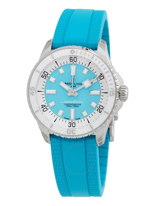 Breitling Superocean Automatic Chronometer Turquoise Dial Ladies Watch A17377211C1S1 - BREITLING - BALAAN 1