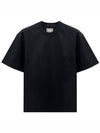 Swaying Flower Back Logo Short Sleeve T-Shirt Black - WOOYOUNGMI - BALAAN 2