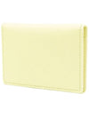 Stitched Bi-Fold Leather Card Wallet Lemon - MAISON MARGIELA - BALAAN 4