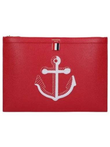 anchor clutch red - THOM BROWNE - BALAAN 1