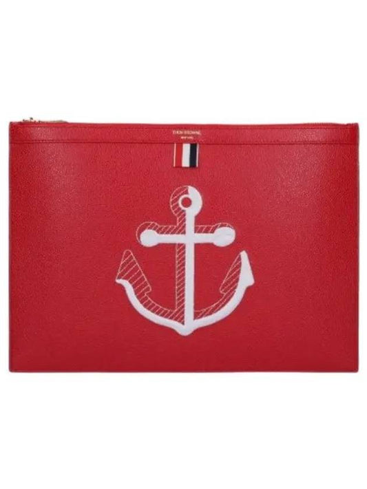 anchor clutch red bag - THOM BROWNE - BALAAN 1