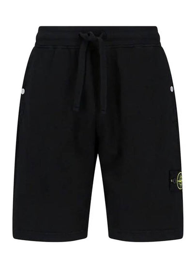 Wappen Patch Old Regular Fit Shorts Black - STONE ISLAND - BALAAN 2