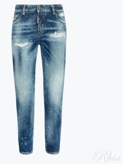 Medium Heritage Rammendo Wash Cool Girl Jeans Blue - DSQUARED2 - BALAAN 2