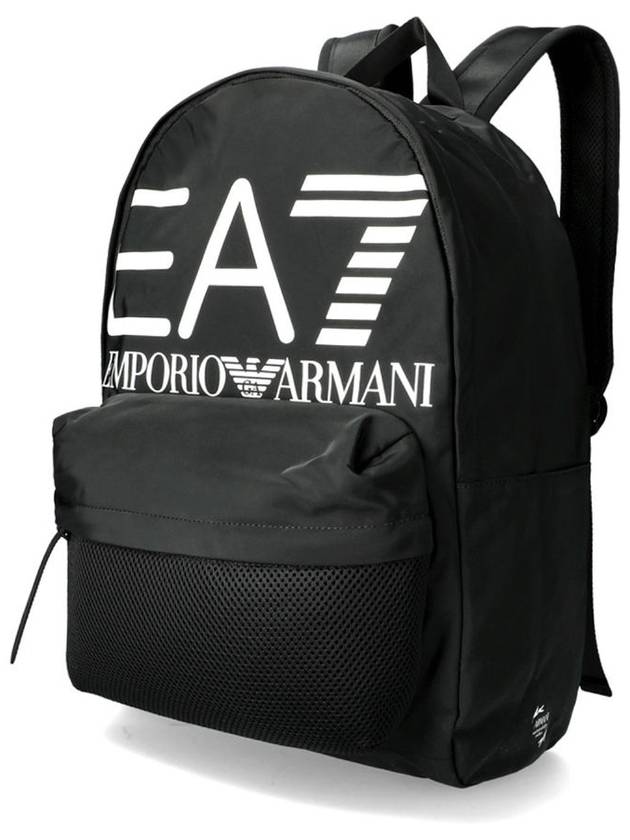 EA7 Logo Print Backpack Black - EMPORIO ARMANI - BALAAN 4