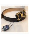 Women's DG Leather Belt Black - DOLCE&GABBANA - BALAAN.