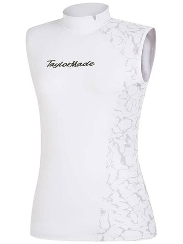 pattern color combination high neck sleeveless t-shirt TWTHL6346 100 - TAYLORMADE - BALAAN 1