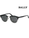 Eyewear Asian Fit Oval Sunglaases Black Grey - BALLY - BALAAN 8