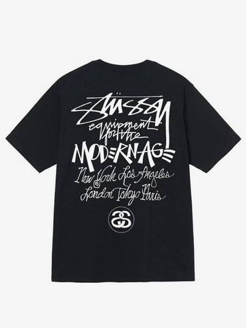 modern age t shirt black women - STUSSY - BALAAN 1