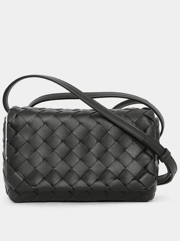 Intrecciato Mini Cross Bag Black - BOTTEGA VENETA - BALAAN 2