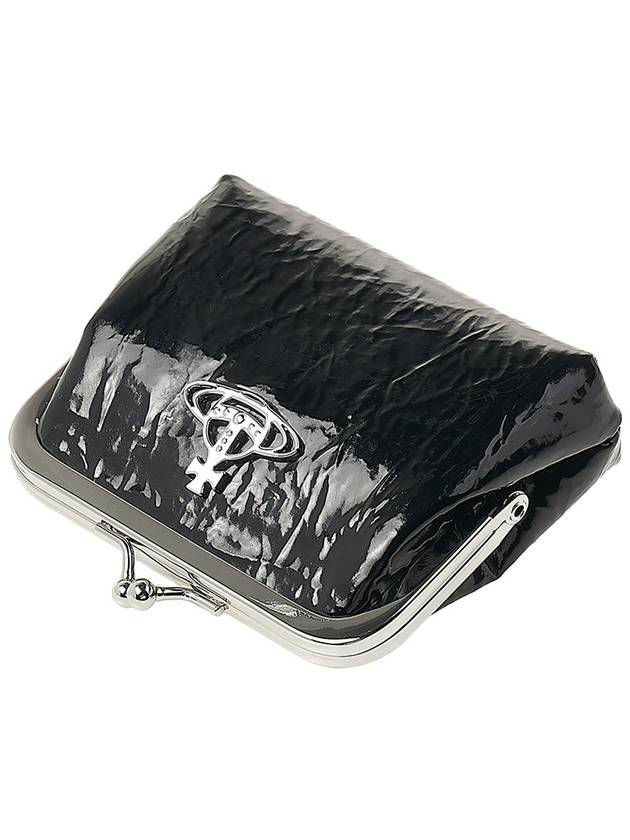 Crinkle Prime Coin Wallet Black - VIVIENNE WESTWOOD - BALAAN 5