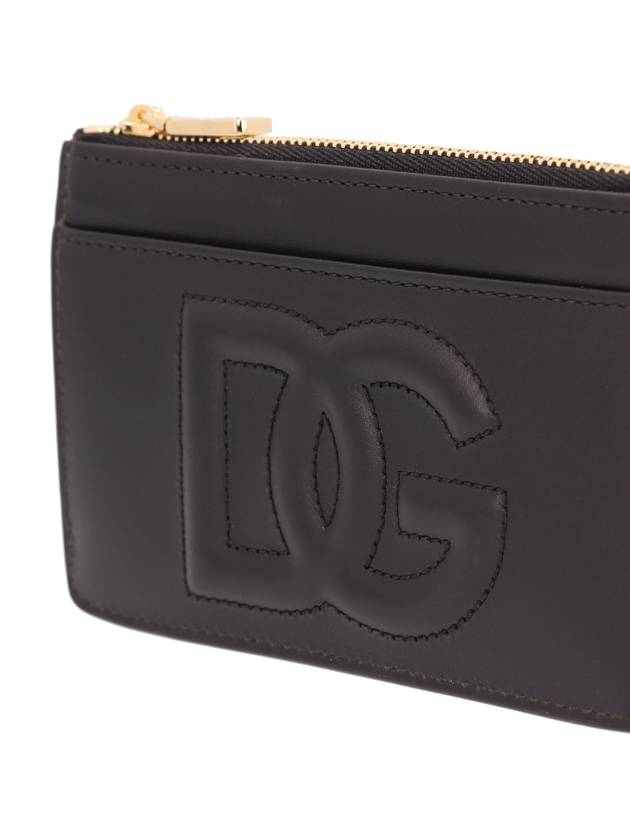 DG Logo Leather Card Wallet Black - DOLCE&GABBANA - BALAAN 4