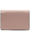 Saffiano Color Block Tri-Fold Half Wallet Pink - MARNI - BALAAN 5