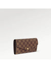 Sarah Damier Ebene Long Wallet Brown - LOUIS VUITTON - BALAAN 4