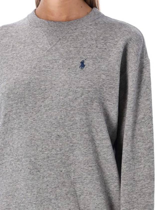 Embroidered Logo Pony Sweatshirt Grey - POLO RALPH LAUREN - BALAAN 4