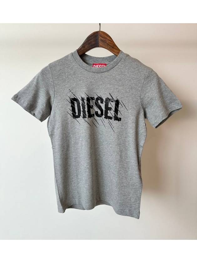 Kids T Shirt J02121 KYAWX K963 Gray 8 10 12Y - DIESEL - BALAAN 1