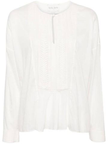 Forte_Forte Co/Se Voile Shirt Plastron Origami Georgette Clothing - FORTE FORTE - BALAAN 1