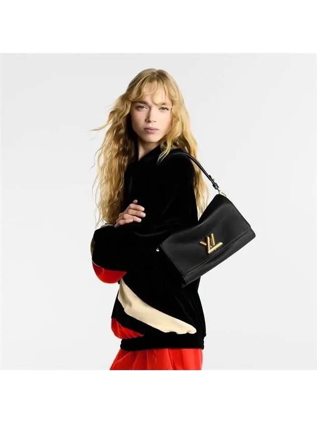 Soft Twist Other Leather Shoulder Bag Black - LOUIS VUITTON - BALAAN 5