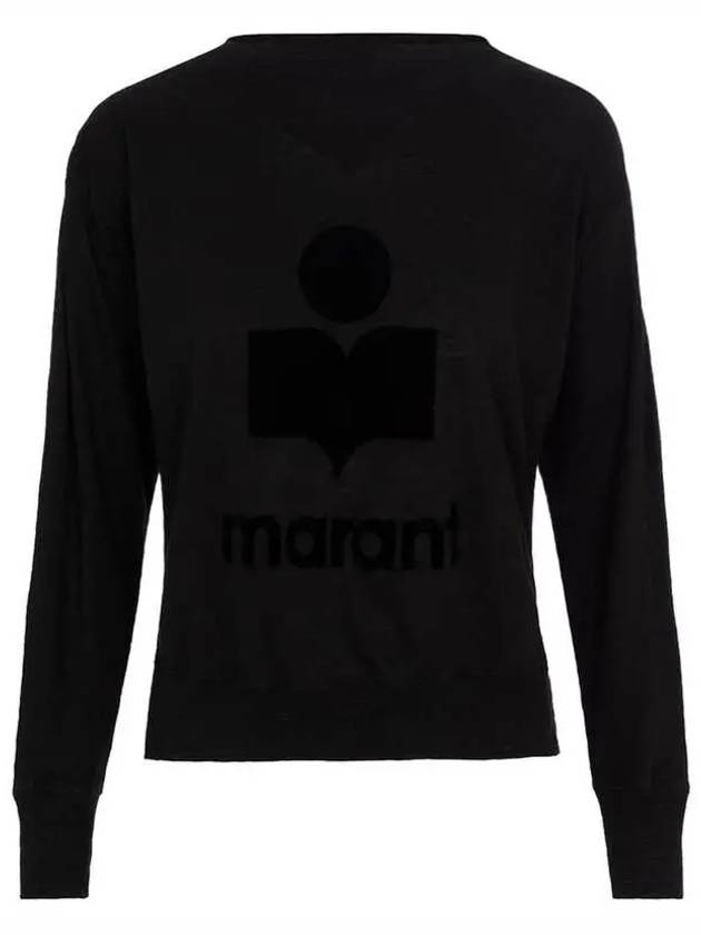 Kilsen Logo Print Sweatshirt Black - ISABEL MARANT - BALAAN 2