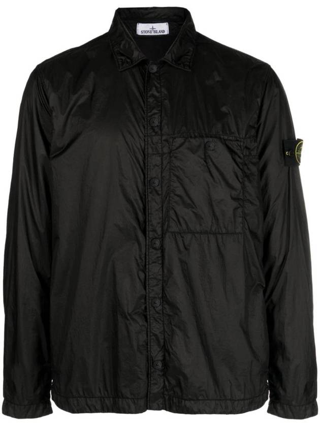 compass motif shirt jacket 791510525 - STONE ISLAND - BALAAN 1