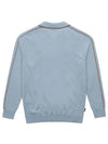 color combination half zip-up sweater 2203GXKWSKY BLUE - BLACK&WHITE - BALAAN 2