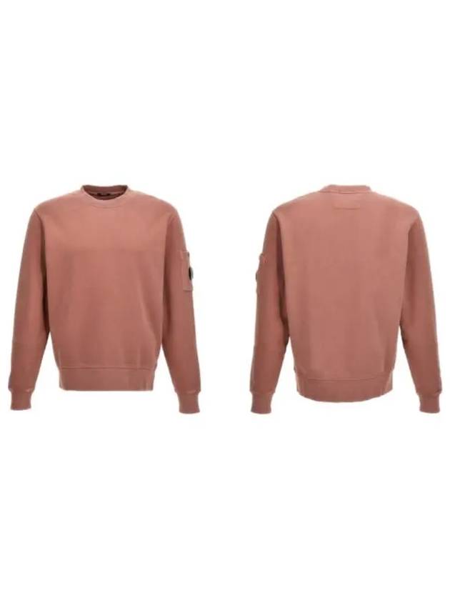 Brushed Emerized Fleece Lens Sweatshirt Cedar Wood - CP COMPANY - BALAAN 7